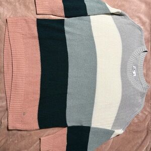 Hollister Multicolor Striped Knit Sweater